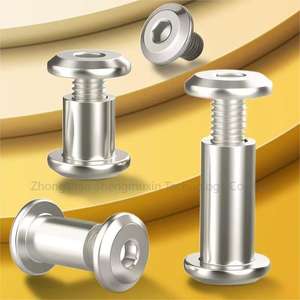 Vis de fixation pour meubles de haute qualité, boulons à <span class=keywords><strong>tête</strong></span> plate, douille hexagonale, <span class=keywords><strong>écrou</strong></span> à barillet, <span class=keywords><strong>écrou</strong></span> à languette, M4 M6 M8 M12 - Product Image 2