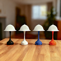 Rétro Simple Design Chambre Élégante Atmosphère Portable Rechargeable LED Sans Fil Fleur Bourgeon Petite Lampe De Table De Mariage