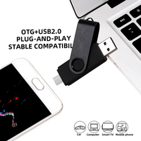 Unidad Flash USB Giratoria OTG 3 en 1, 2 en 1, USB 2.0, 3.0, 128 GB, 64 GB, 32 GB, 16 GB, 4 GB, Pendrive, 8 GB, Unidad de Memoria Dual para Teléfono Celular, Nueva