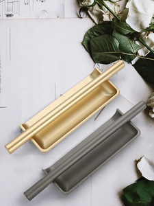 Split Pair Recessed Groove Cabinet Pulls for Double <strong>Doors</strong> of Cabinets Wardrobes Bathroom Vanities &amp; Sideboards - Product Image 3