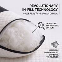 Oreiller de luxe pour hôtel cinq étoiles, oreiller Hilton, 1000g, rembourrage en fibre de polyester, lavable, soutien ergonomique du cou, pour dormir