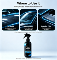Revêtement Céramique Automobile Premium à Application Rapide, Liquide Protecteur Hydrophobe Brillant pour le Detailing Automobile