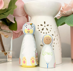 Hoye Handwerk Super kreative Malerei Peg Puppen angepasst verschiedene Stile hand gefertigte Peg Puppen dekorative Holzpflock Puppe - Product Image 3