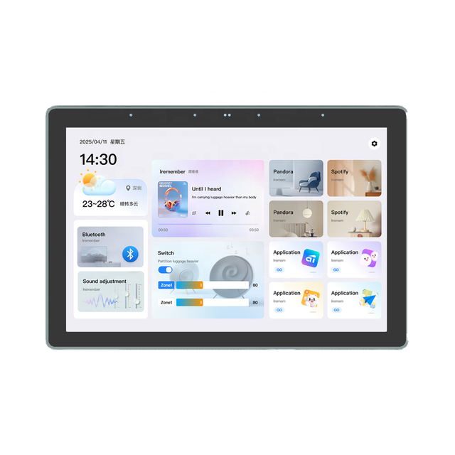 Budget-Friendly T8 Android Smart Background Music Host 2-Zone Play + BT Connect 8-Inch Display