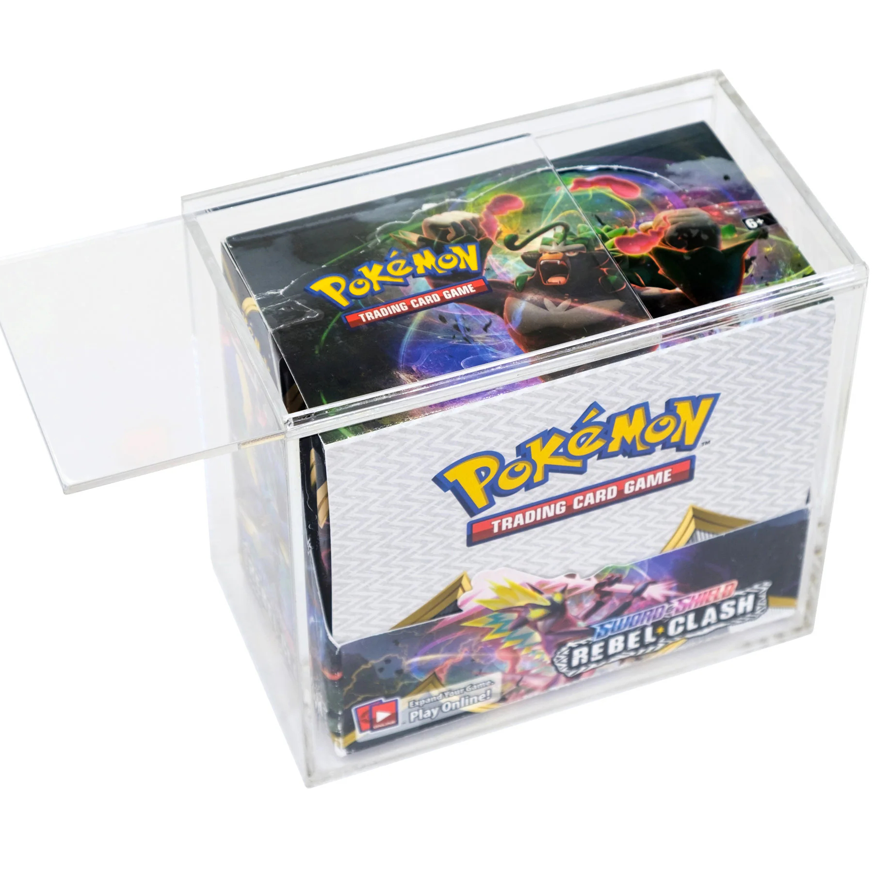 Card Dispenser Pokemon TCG Acrylic Booster Pack Display Case - Clear  Protective Guard For Card Packs Pokmon Sealed Fossil Booster Packs