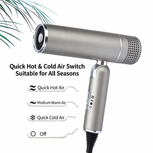 Sèche-cheveux professionnel pliable en plastique sans balais 110000 tr/min avec 3 embouts, température constante, faible bruit, pour salon de coiffure - Product Image 3