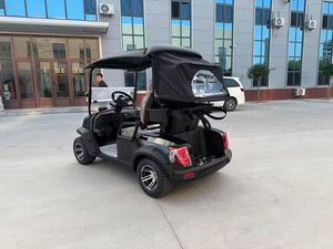 Nouvelle voiturette de golf électrique de grande taille à 4 places, bleu marine, confortable, en vente - Product Image 4