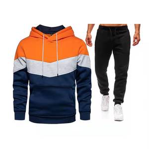 Tuta da <span class=keywords><strong>uomo</strong></span> con cappuccio e pantaloni autunno inverno stampati alla moda <span class=keywords><strong>abbigliamento</strong></span> sportivo Casual <span class=keywords><strong>Slim</strong></span> <span class=keywords><strong>Fit</strong></span> camicia sportiva da Jogging sportivo - Product Image 2
