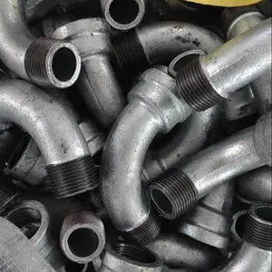 Wholesale Galvanized Black malleable iron pipe fittings M&f long sweep bends