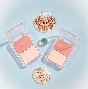 Fard à joues crème hydratant tout-en-un, illuminateur 2-en-1, poudre libre liftante, pâte brillante effet eau pour le maquillage des joues, des yeux et de la clavicule - Product Image 1