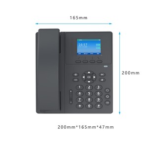 Hot bán VoIP điện thoại màn hình màu người gọi ID 2 Sip tài khoản văn phòng kinh doanh Máy tính để bàn điện thoại - Product Image 6