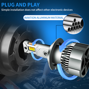 H11 24V LED đầu H19 CANBUS Đèn pha 110W công suất cao H18 12V 9012 6500K + 3000K + 4300K 3 màu H4 H3 9005 tự động đôi ống đồng - Product Image 2