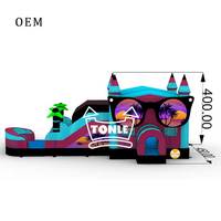 Nouveau design plage thème gonflable maison de rebond toboggan aquatique pour les enfants