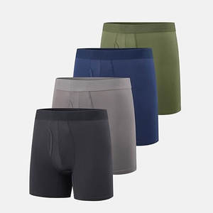 Boxers en coton pour adultes, marque privée, design en coton, élasticité, respirabilité, durable, lettres imprimées personnalisées, homme - Product Image 1