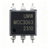 MOC3063SM Optoaislador de Cero Cruce para Controlador Triac, SOP 6, Aislamiento de 600V 5000Vrms