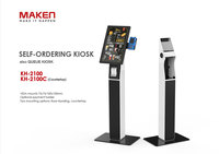tout-en-un interactif à écran tactile pour la restauration rapide, permettant la commande et le paiement en libre-service