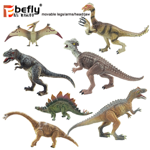 โมเดลไดโนเสาร์เวโลซีแรปเตอร์สีเหลืองแบบเคลื่อนไหวได้ ของเล่นแอคชั่นฟิกเกอร์พลาสติก - Product Image 5