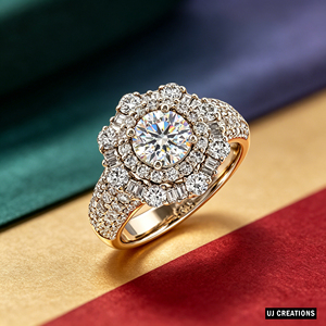 Custom <b>Silver</b>/10K/14K/18K <b>Solid</b> Gold One Carat VVS-VS Quality Round Lab Grown Brilliant Cut Diamond engagement Ring - Product Image 4