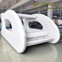Bateau gonflable à rames le plus vendu, ponton gonflable pour fête aquatique, bateau de pêche électrique pour toute la famille