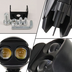 Faro Delantero para Motocicleta, Luces LED para Moto, Mini Luces de Conducción, Foco Externo de Doble Lente, Luz Antiniebla - Product Image 4