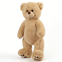 Peluche personnalisée similaire à Build-A-Bear, ours de 16 pouces, adorable jouet d'imitation pour tout-petits, filles et garçons de 3 ans et plus
