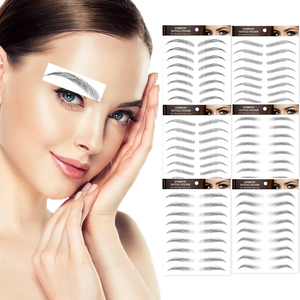 Autocollants de <span class=keywords><strong>tatouage</strong></span> pour sourcils imperméables, magnifiques, 3D 4D, temporaires, décoratifs pour le visage et les sourcils - Product Image 4