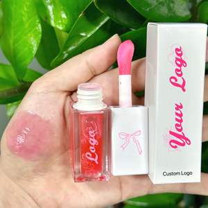 Aceite Labial Vegano Orgánico Humectante que Cambia <span class=keywords><strong>de</strong></span> Color con Fruta, Libre <span class=keywords><strong>de</strong></span> Crueldad Animal, Etiqueta Privada, Brillo Labial Transparente que Aumenta el Volumen - Product Image 4