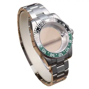 Jam tangan penyelam otomatis gelang jam 20mm bagian pergelangan tangan keramik bezel cocok gmt casing nh34 nh35 nh36 eta2824 gerakan