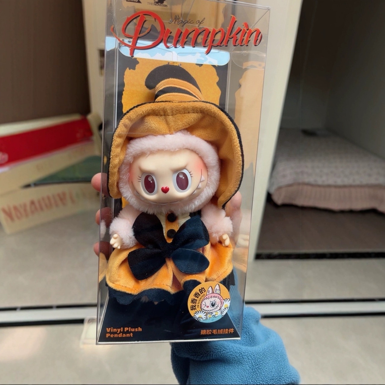 MOKOKO ハロウィン LABUBU ぬいぐるみ Pop Mart Labubu Magic of Pumpkin Mokoko Vinyl Plush Pendant