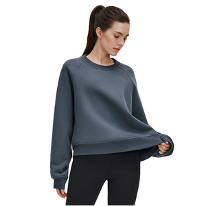 Sudadera Casual de Manga Larga con Cuello Plisado, Estilo Vintage, Simple y Versátil, para Verano, Invierno y Otoño 2026 - Product Image 1