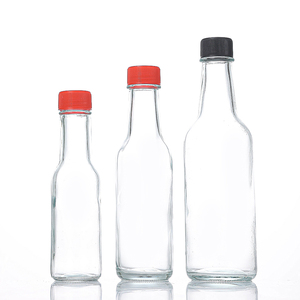 100ml 150ml 250ml Bouteille de sauce piquante vide bon marché pour épices et piment de table en verre pour salade BBQ avec bouchon étanche et films rétractables - Product Image 4