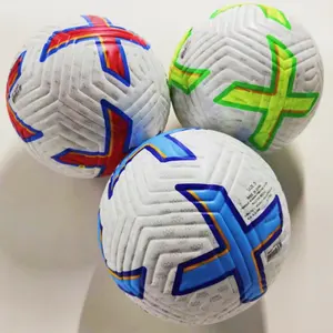 Traditional Soccer Ball Ballon De Football Bola De Futebol Balones De Futbol Leather Material Custom Thermal Bonded Soccer Ball