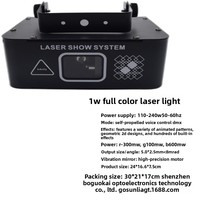 Großhandel 1W RGB Mini-Laserprojektor 3D-Animation Vollfarbig für Raumdekoration Familienfeier DJ Disco Nachtclub-Show