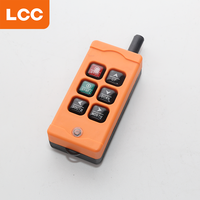 Control remoto de grúa inalámbrico Universal Industrial de una sola velocidad con 4 botones para polipasto eléctrico, 1, 2, 2, 1 unidad