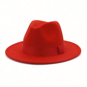 Sombreros Fedora de Fieltro de Lana de Color Sólido, Unisex, para Hombre y Mujer, al por Mayor - Product Image 6