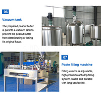 HNOC Machine de fabrication de beurre de cacahuète croustillant entièrement automatique Ligne de production de tahini au sésame de 500kg