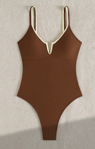 Costume da bagno intero da donna a V con <span class=keywords><strong>perizoma</strong></span> e taglio sgambato, taglie S-XL - Product Image 5