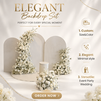 Décoration de fête ZKAI, panneau de fond ondulé blanc, mariage, petits événements, décoration de scène, ensemble d'arche en acrylique