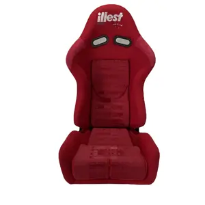 Super Cheap Adjustable Red Fabric Racing Seats With Double Slider