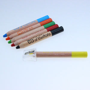 Ensemble de crayons jumbo en bois, 6 couleurs, <span class=keywords><strong>crayon</strong></span> jumbo multicolore pour enfants, offre spéciale, - Product Image 5