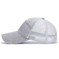 Personalizado de alta calidad de 5 paneles de algodón bordado Logo malla Snap Back gorra de béisbol, clásico liso camión Gorras, hombres deportes gorra de camionero