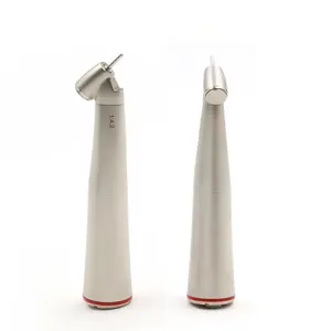 Dental 1:4.2 45 Degree Contra Angle Push Button Red Ring Fiber Opetic Low Speed Handpiece