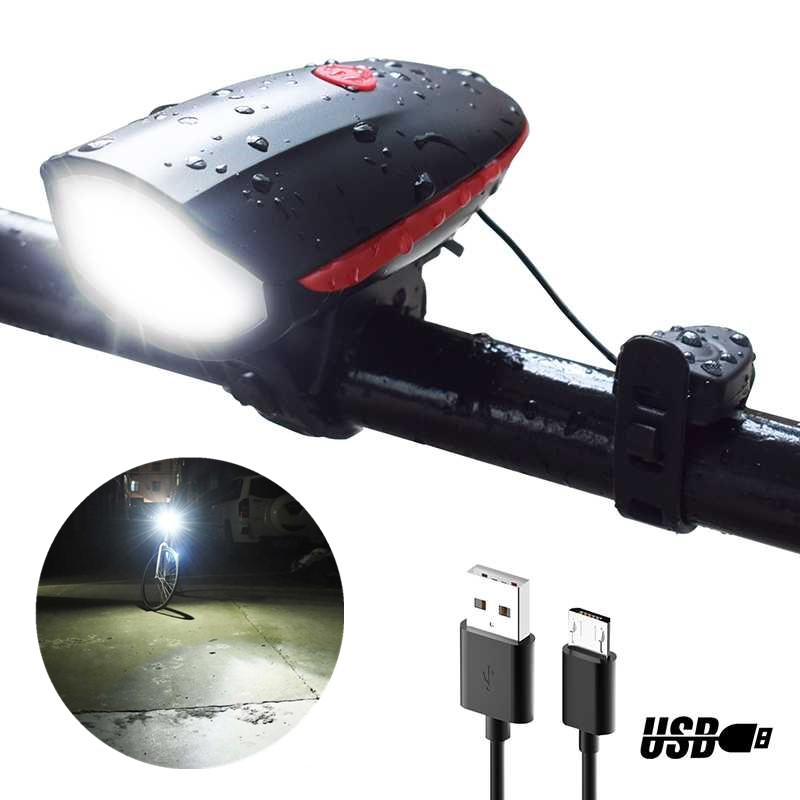 Phare De Vélo Rechargeable Avec Compteur De Vitesse – Éclairage Puissant, étanche IPX6, Sécurité Nuit