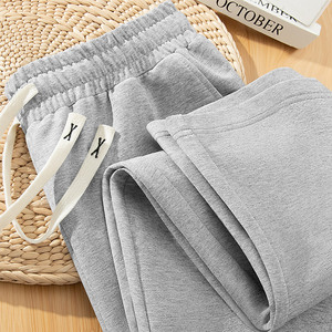 <span class=keywords><strong>Pantaloni</strong></span> in misto cotone pesante da 220g per uomo e <span class=keywords><strong>donna</strong></span>, taglie forti, a gamba dritta, vestibilità ampia, in maglia, lunghi, per l'autunno - Product Image 4