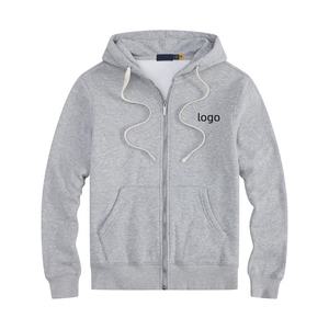 保罗男式马球夹克冬季天鹅绒小马连帽RL开衫毛衣刺绣宽松大码实心图案长 - Product Image 4