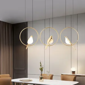 Hot Decorative Hanging Acrylic Iron Bird CE Interior Living Room Pendant Lighting 10Watt Pendant LED Lamp