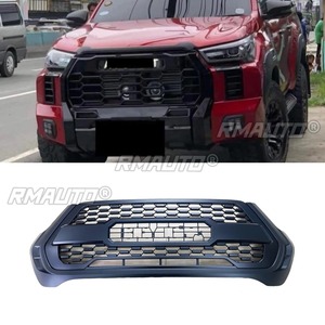 Parrilla Delantera LED para Coche, Parrilla de Carreras, Kit de Carrocería, Parrilla Delantera para Toyota Hilux Toyota REVO 2021+ - Product Image 1