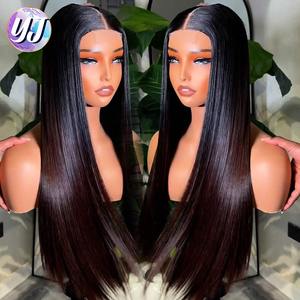 Perruque Lace Closure Wg frsée naturelle, cheveux humans, Deep Wave