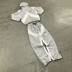 Lightweight Windbreaker Set Zipper Nylon <b>Jackets</b> and Nylon <b>Track</b> Pants Set Jogging Suit Custom Design Windbreaker Tracksuit <b>Men</b> - Product Image 1