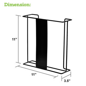 Support mural moderne en métal et en acier pour gants jetables, porte-boîte distributeur de masques faciaux noirs pour équipement médical - Product Image 6